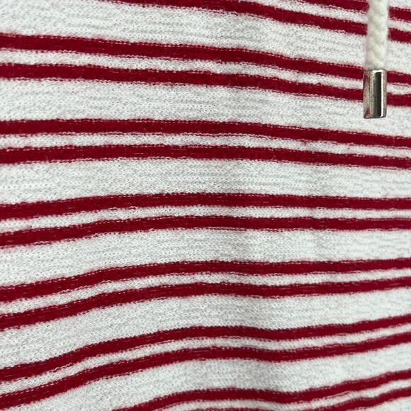 Tommy Hilfiger Terry Funnel Neck Womens Top Sz M Nautical Coastal Preppy Y2K - Picture 3 of 10